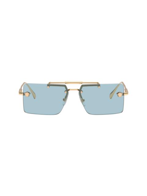 VERSACE Gold Medusa Glam Sunglasses