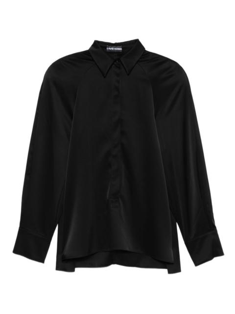 David Koma satin shirt