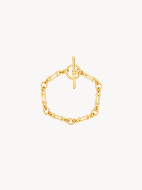 SAINT LAURENT T-BAR BRACELET IN METAL
