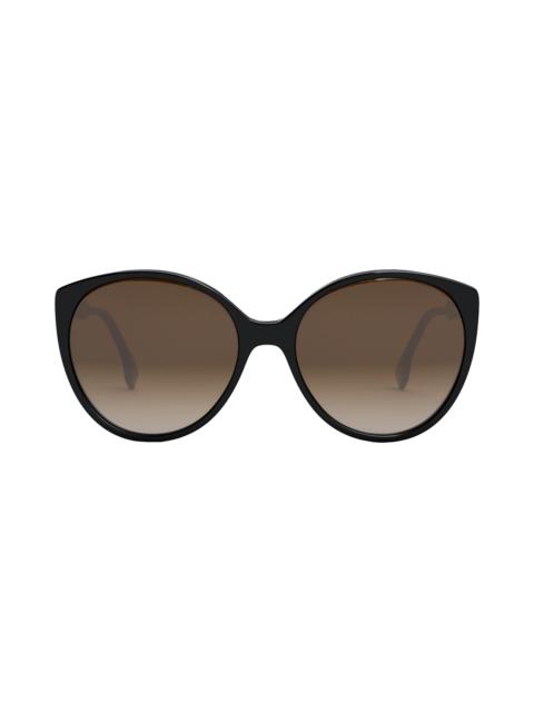 'Fendi Fine 59mm Round Sunglasses