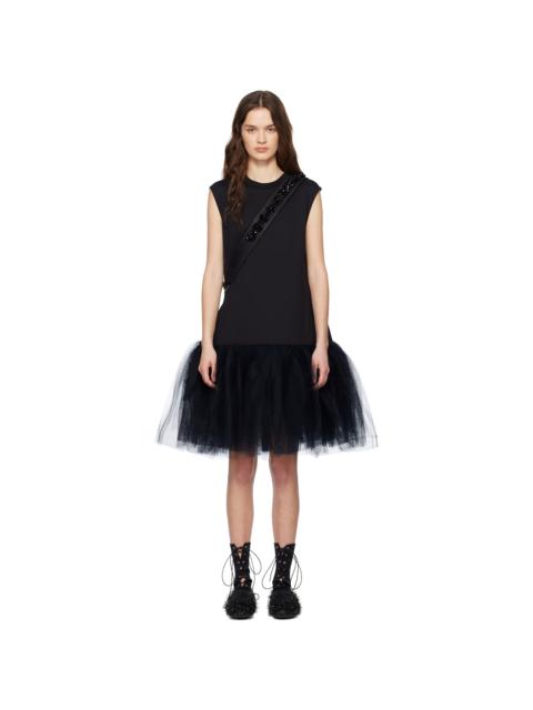 Simone Rocha Black Relaxed Ballet Tutu Midi Dress