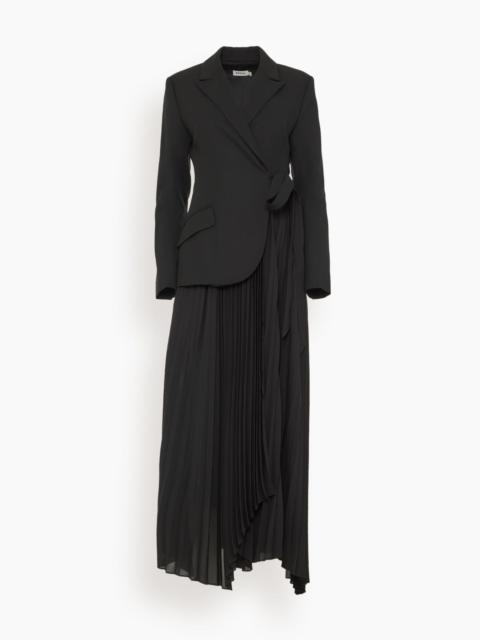 SIMKHAI Ambretta Combo Blazer Dress in Black