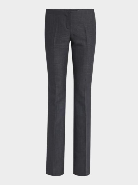 Alexander McQueen Low-Rise Check Bootcut Trousers