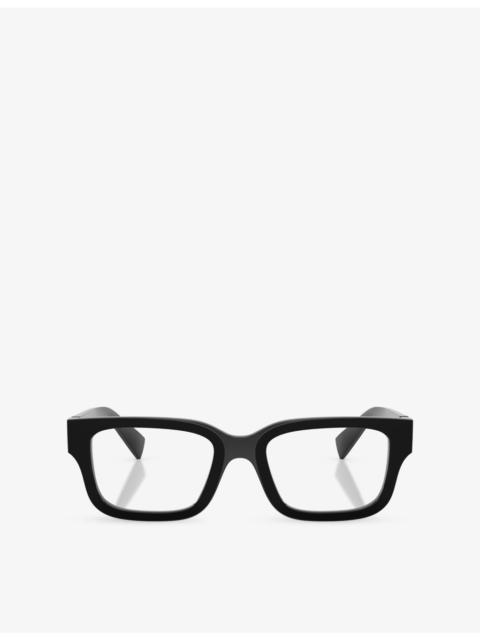 Miu Miu MU 02YV Square-Frame Acetate Eyeglasses