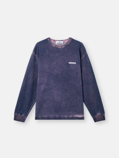 6100024 COMPACT ORGANIC COTTON JERSEY 'VELO' EFFECT