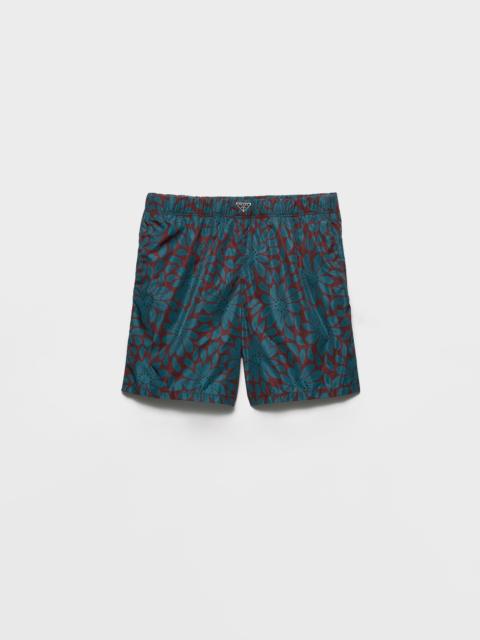 Prada Printed Re-Nylon swim trunks