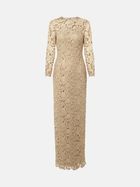 Oscar de la Renta Floral lace gown
