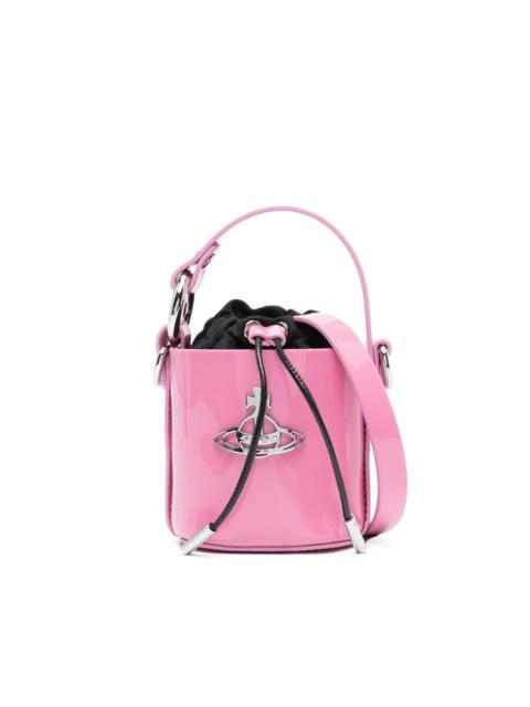 Vivienne Westwood mini Daisy high-shine bucket bag