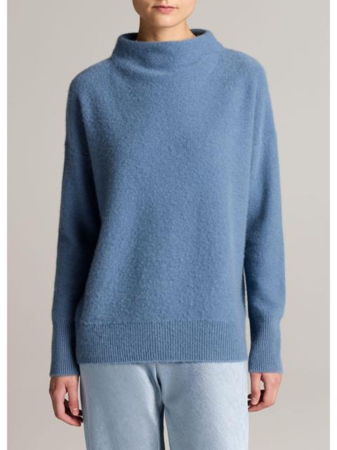 Vince Plush Cashmere Funnel-Neck Sweater