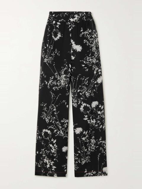 Victoria Beckham Floral-print silk crepe de chine pajama pants