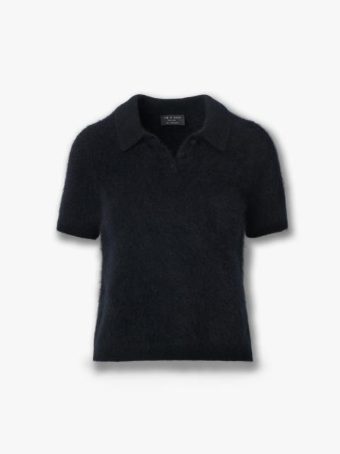 rag & bone Jada Brushed Cashmere Polo