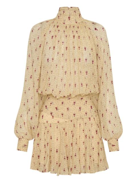NICHOLAS Cecile pleated mini dress