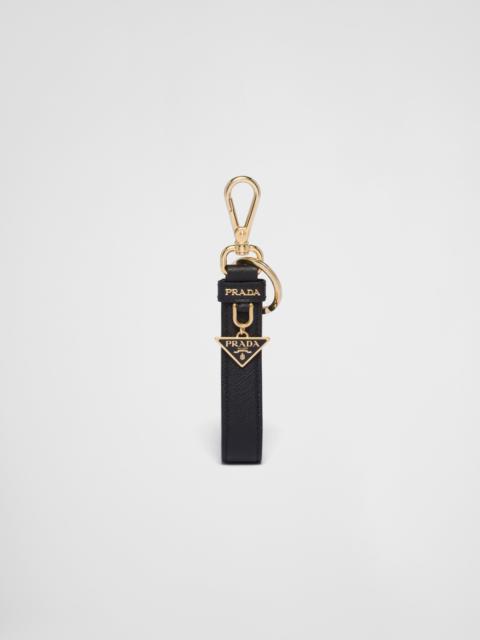 Prada Saffiano leather keychain