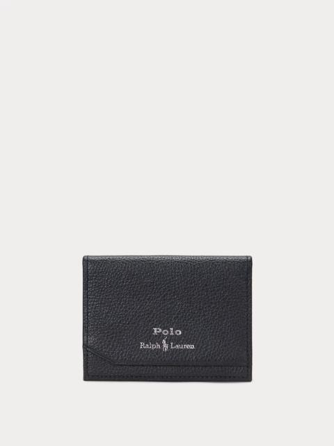 Polo Ralph Lauren Pebbled Leather Folded Card Case