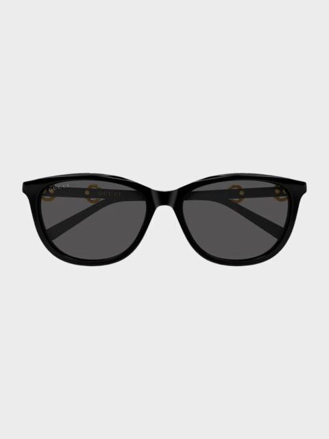 GUCCI Generation Horsebit 56MM Round Sunglasses