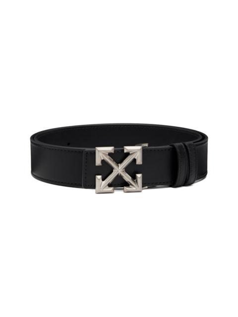 Off-White Black Arrow Quote Leather Belt