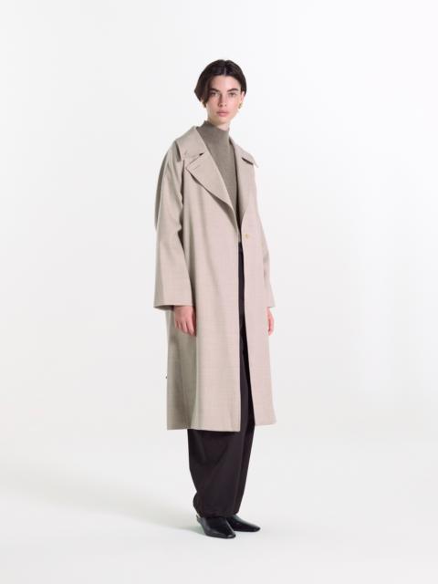 Mackintosh Laggan Belted Wool Gabardine Trench Coat