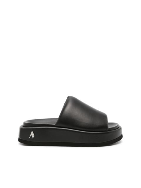 THE ATTICO Mia platform leather slides