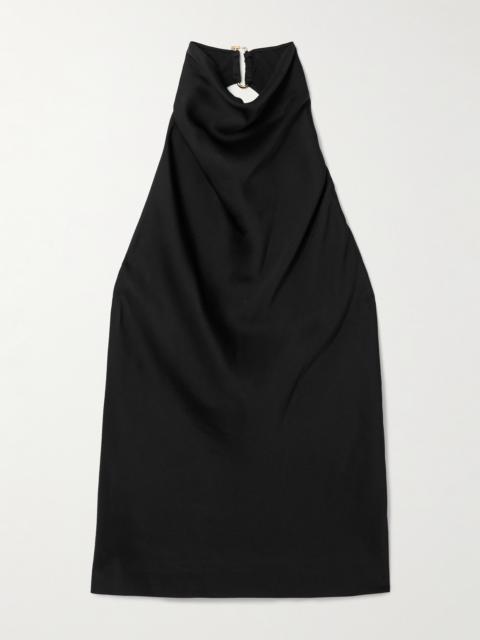 Stella McCartney Draped Satin Halterneck Top