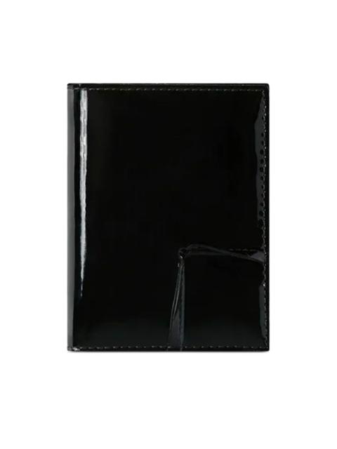 Comme Des Garçons Reversed patent-leather wallet