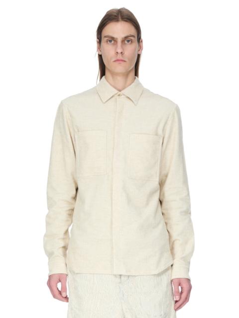 Rick Owens Cotton and Linen-Blend Corduroy Shirt