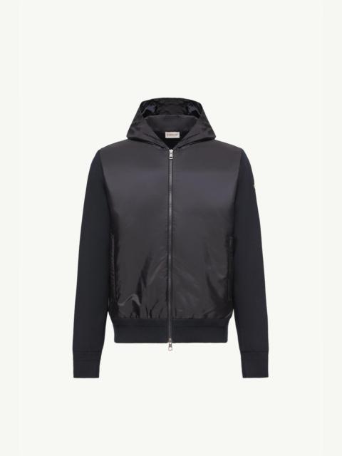 Moncler Cotton Blend Zip-Up Hoodie