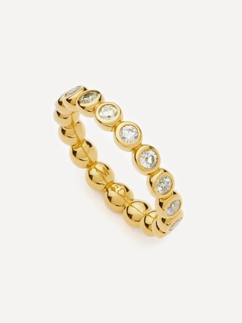 MISSOMA 18ct Gold-Plated Tennis Eternity Stacking Ring