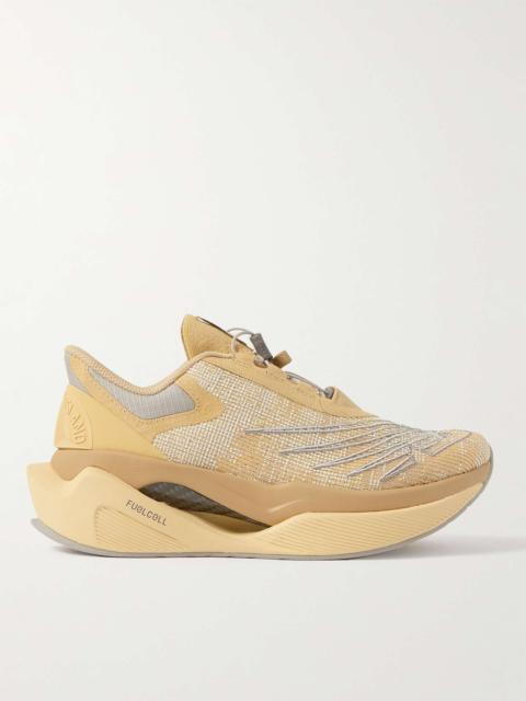New Balance + Stone Island + Tokyo Design Studio Fuel Cell C_1 Stretch-Knit Sneakers