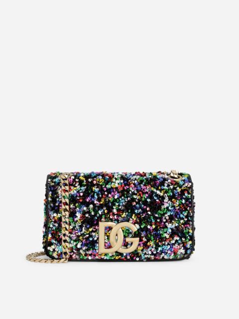 Dolce & Gabbana Multi-colored sequined 3.5 shoulder bag