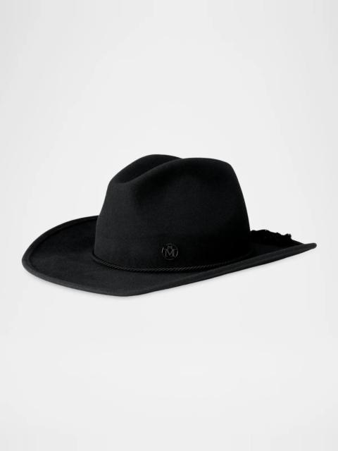 MAISON MICHEL Austin Wool Felt Cowboy Hat
