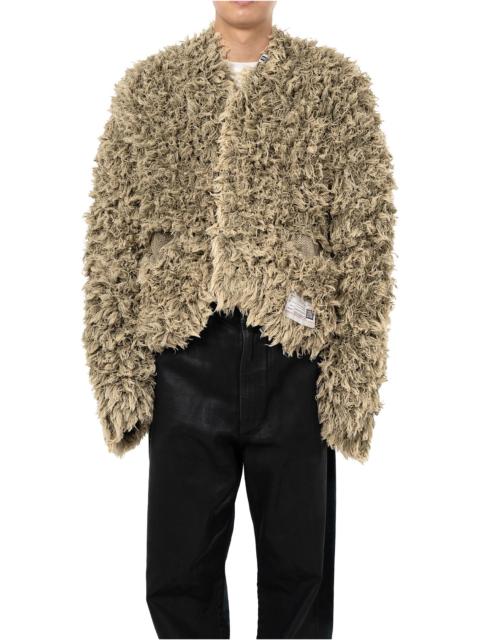Maison MIHARAYASUHIRO Bleached Shaggy Knit Cardigan