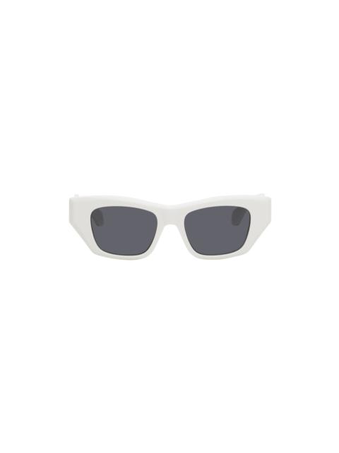 Alaïa White Rectangular Sunglasses