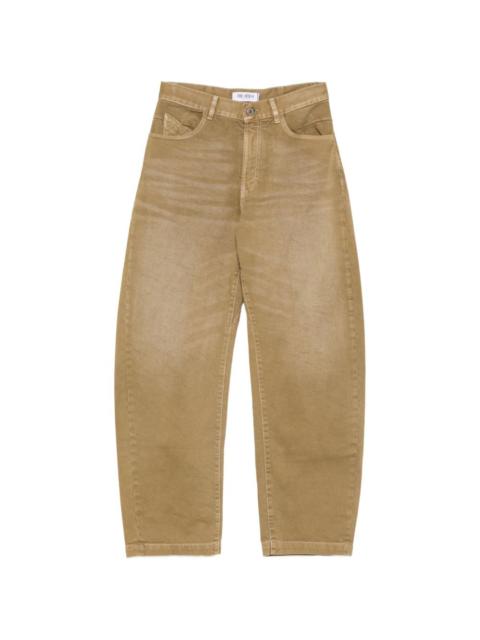 THE ATTICO buckled wide-leg jeans