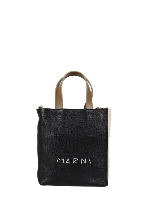 Marni MUSEO SOFT MINI / BLACK/SHELL/AGATE GREY