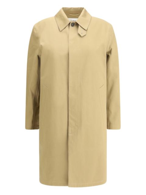 SAINT LAURENT clasp button gabardine coat