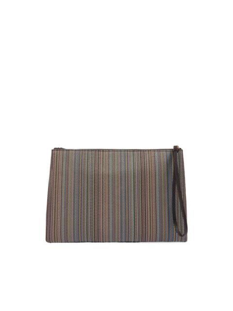 Paul Smith Signature Stripe vertical striped clutch bag