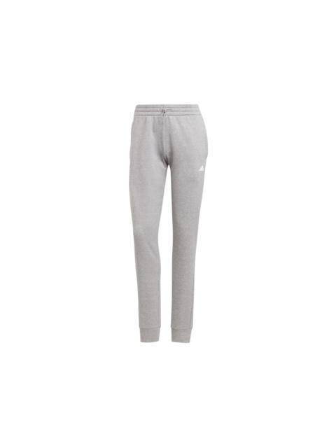 adidas adidas Women's Aeroready Game And Go Regular Tapered Fleece Pant Medium Grey Heather/White