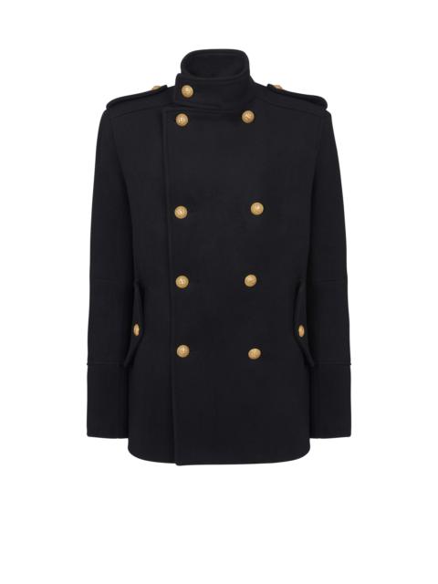 Short military-style coat