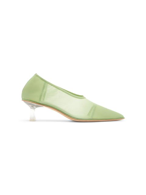 Studio Amelia Iris Mesh Pumps green