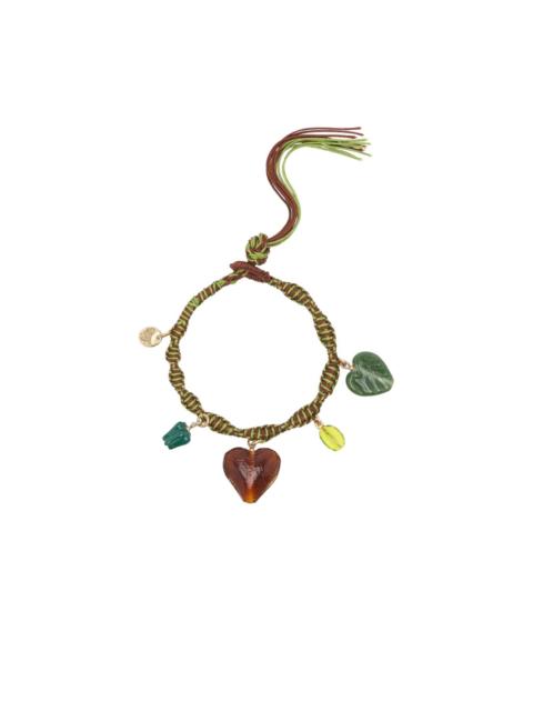 ALÉMAIS braided heart charm bracelet