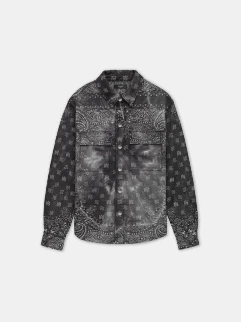 AMIRI TIE DYE BANDANA OVERSHIRT
