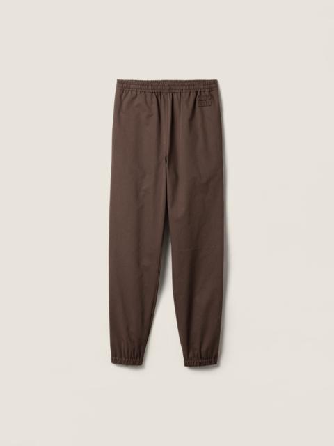 Miu Miu Washed twill joggers