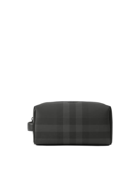 Burberry check-pattern travel pouch