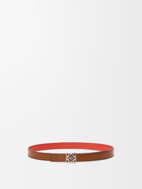 Loewe Reversible Anagram Bombé belt in smooth calfskin