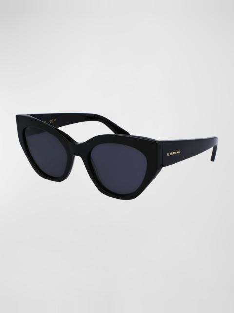 FERRAGAMO Classic Logo Acetate Cat-Eye Sunglasses