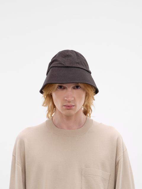 Comme des Garçons Homme Brown Nylon Logo Bucket Hat