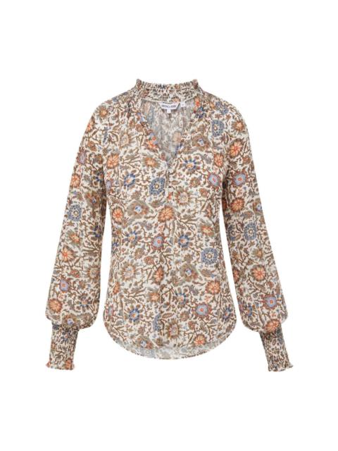 Alexandria floral-jacquard shirt