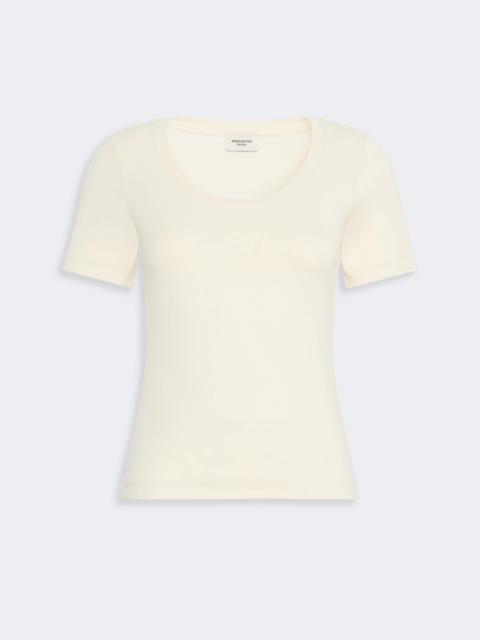 WEEKEND Max Mara MULTIJ Fine rib-knit jersey T-shirt - IVORY