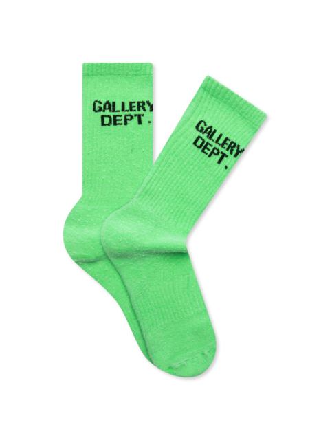 GALLERY DEPT. CLEAN SOCKS - FLUORESCENT GREEN