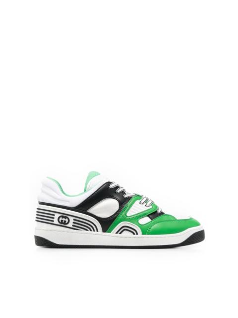 GUCCI Basket panelled sneakers